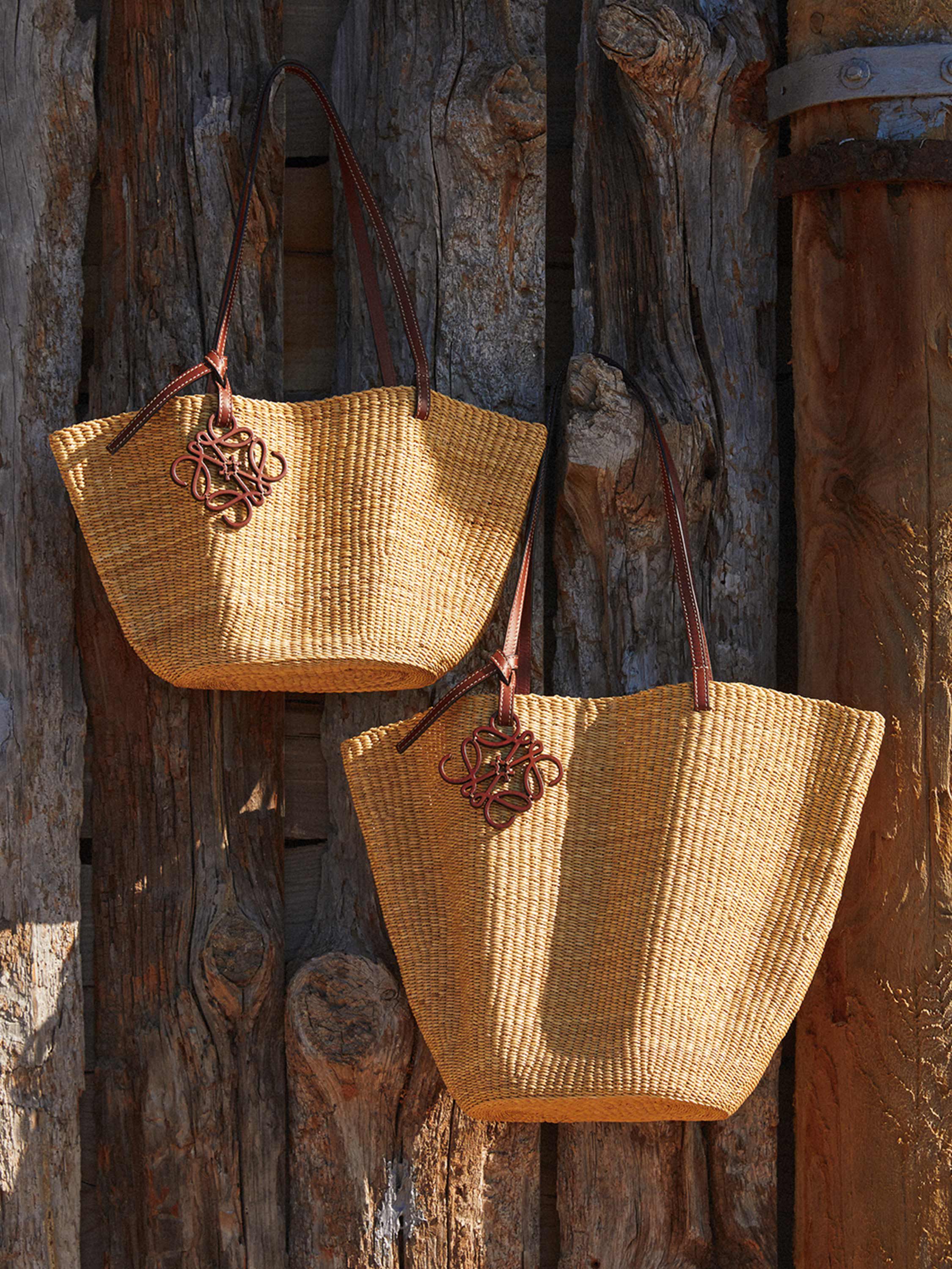 シェル バスケットバッグ スモール (エレファントグラス&カーフ